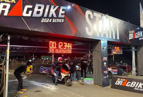 Gokil! Motor Listrik POLYTRON Berani Adu Kebut di Arena Drag Bike