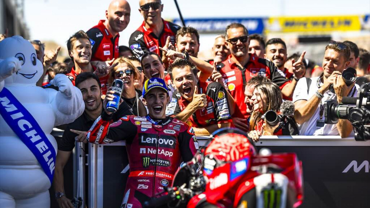Marc Marquez Ungkap Motornya Sempat Saling Tarik dengan Bezzecchi di Kecepatan 300 km/jam