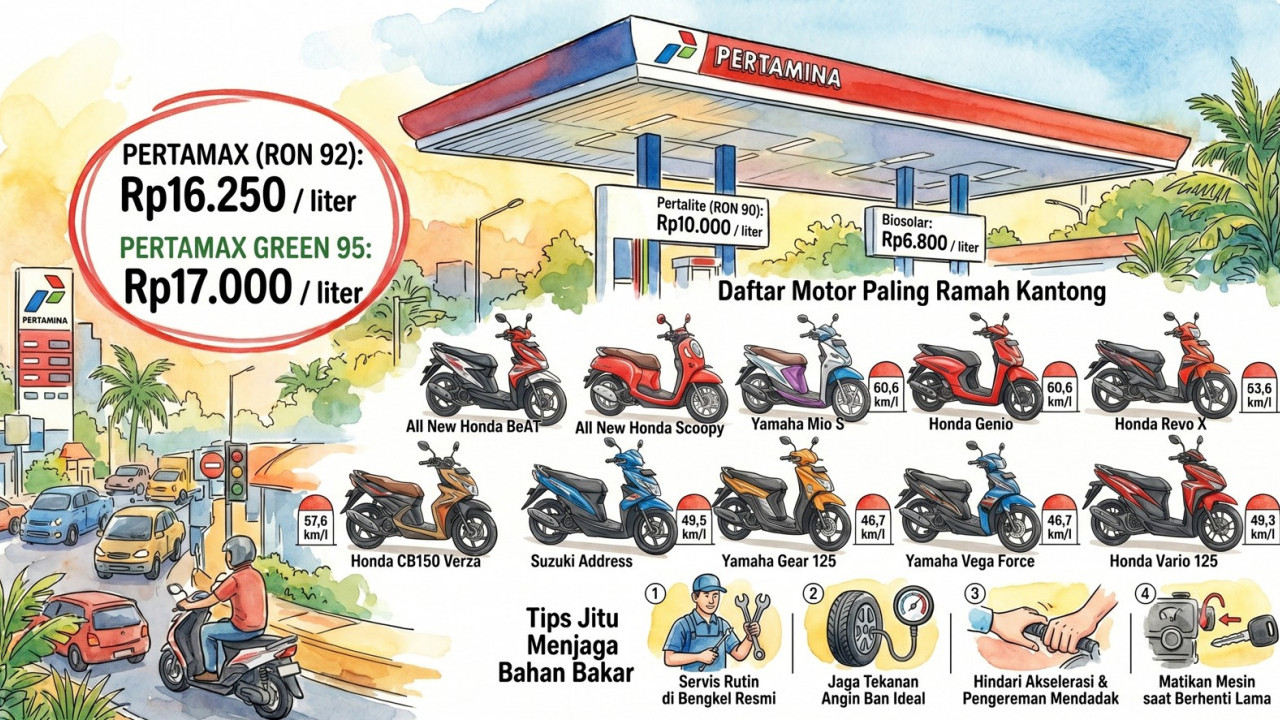 Inilah Daftar Motor yang Bisa Bikin Kamu Berdamai dengan Harga BBM Pertamax