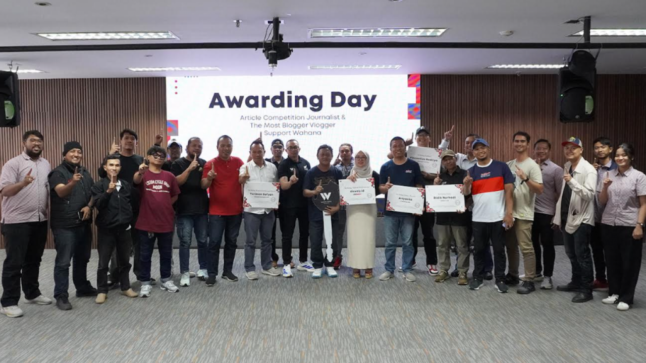 Apresiasi Insan Media, WMS Beri Kado Dua Unit Motor Honda 