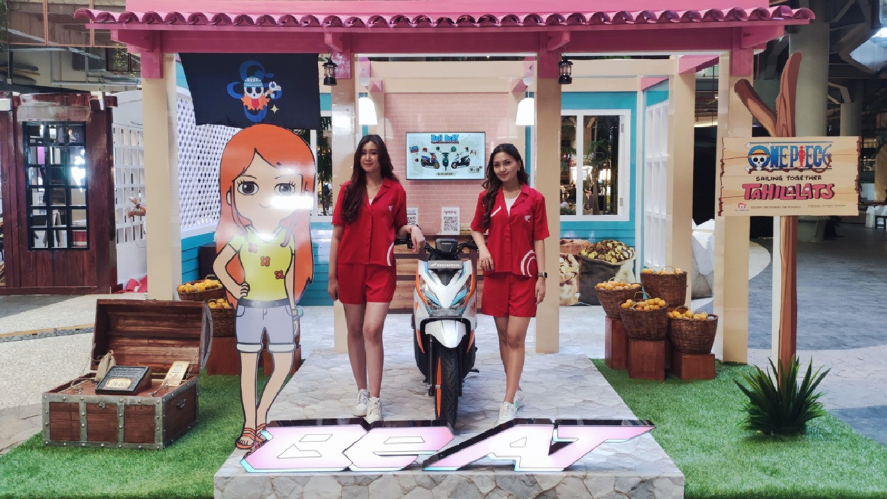 Motor Honda BeAT Kolaborasi One Piece Tahilalats Dipamerkan di Makassar