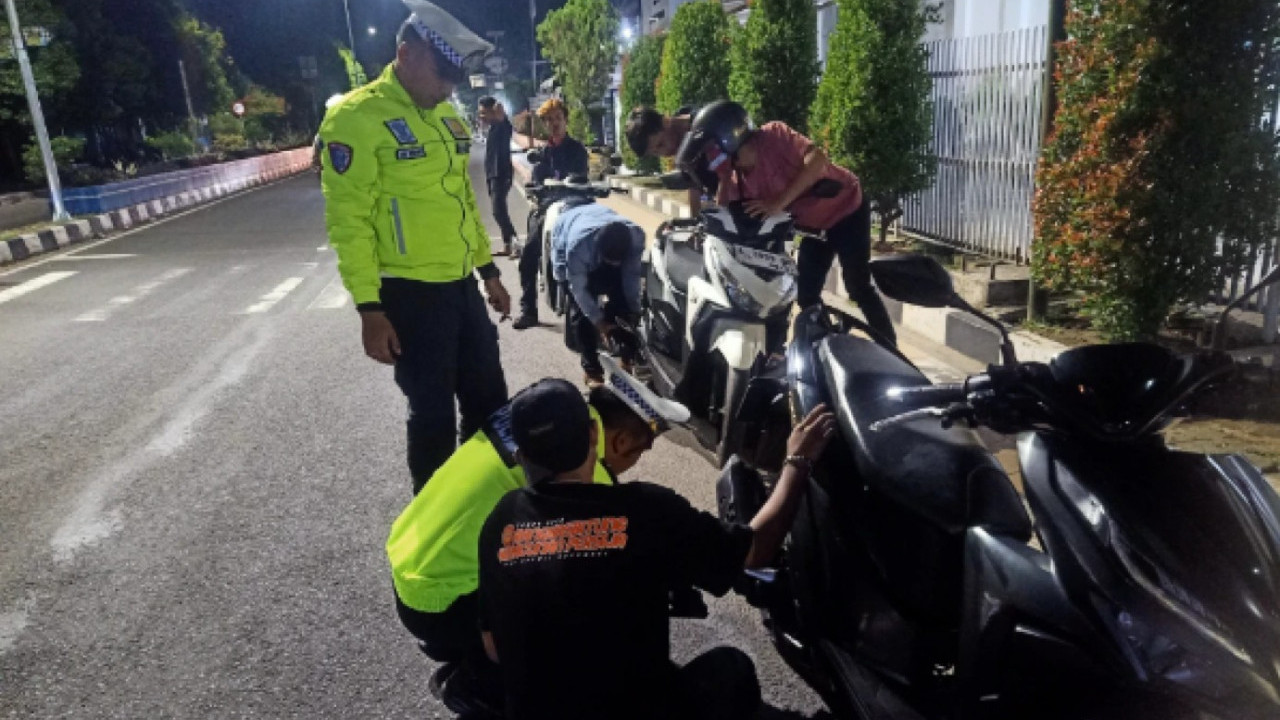 Ganggu Kenyamanan Pasien RSUD, Satlantas Polres Lebak Tertibkan Knalpot Tidak Sesuai Spesifikasi