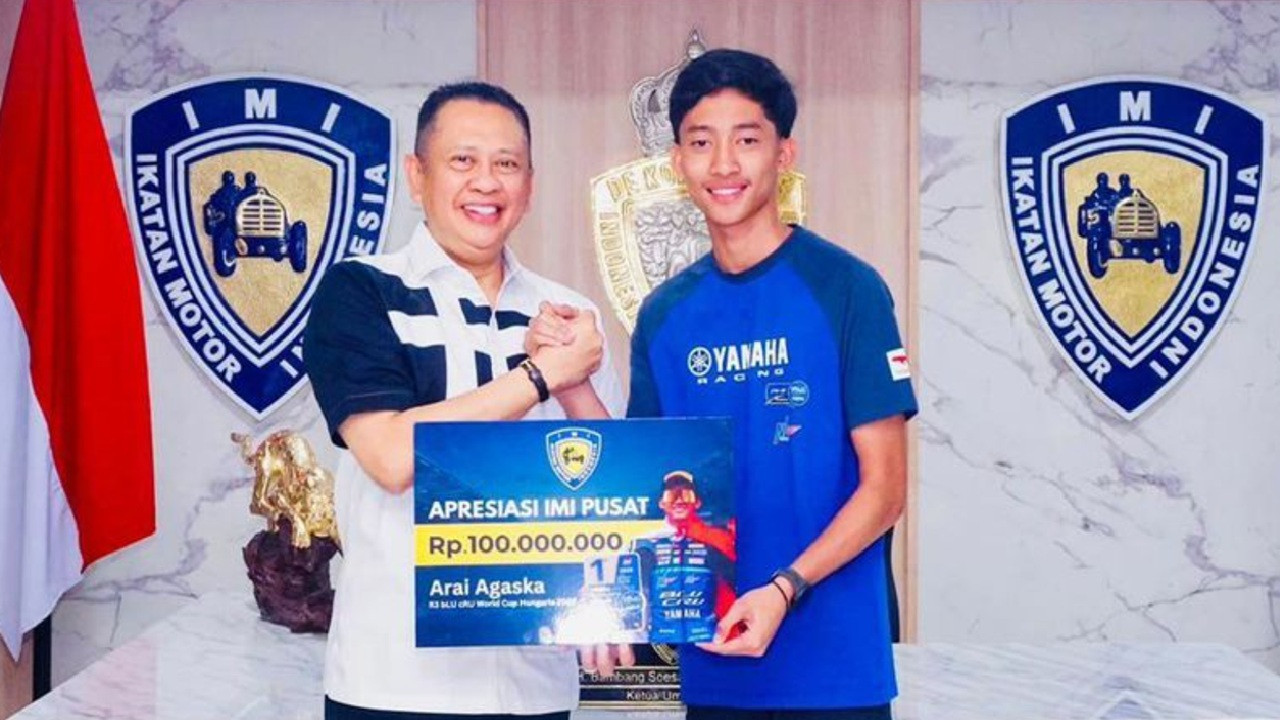 Tampil Ciamik di Hungaria, IMI Beri Uang Pembinaan Rp 100 juta Untuk Arai Agaska