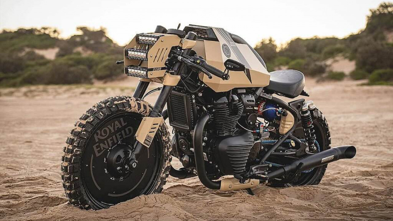 Royal Enfield Shotgun 650 Disulap Jadi Motor Rally Adventure, Tampil Sangar ala Desert Eagle