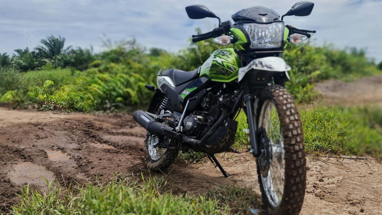 TVS Max Semi Trail, Motor Adventure Super Murah dengan Garansi Segudang  