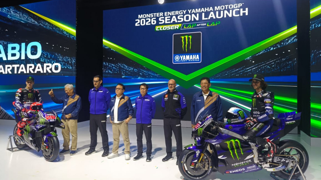 MotoGP 2026: Monster Energy Yamaha Luncurkan YZR-M1 Bermesin V4 dan Livery Anyar di Jakarta