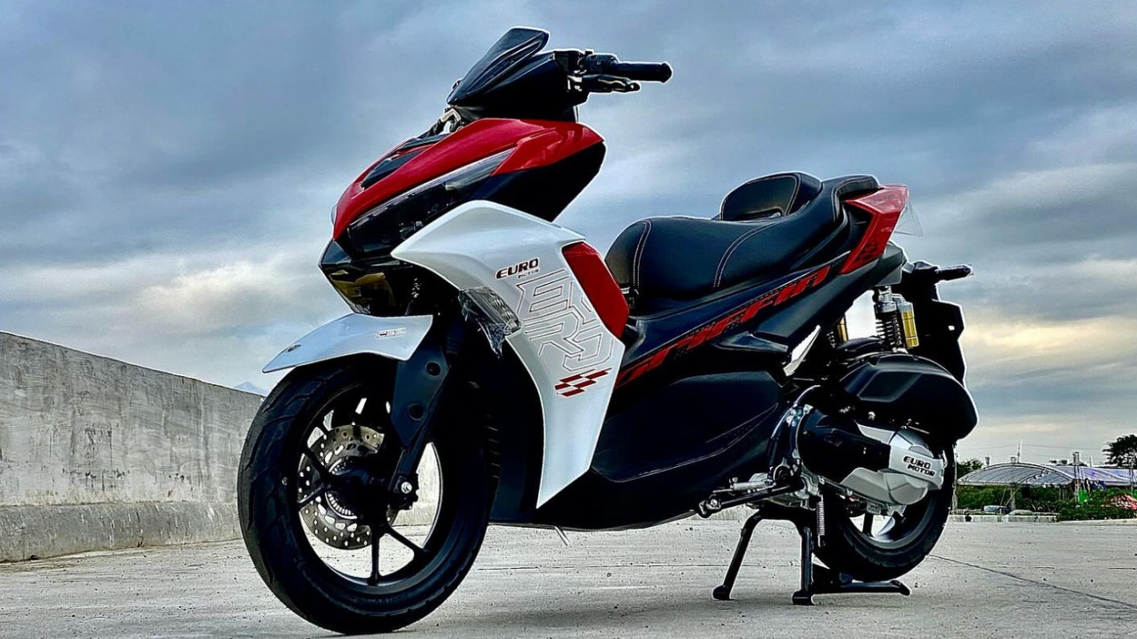 Euro Griffin 180i Meluncur, Desain Sporty Ala Yamaha Aerox dengan Mesin Lebih Besar