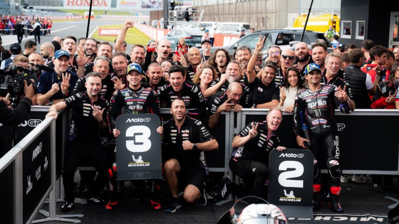 Dua Aprilia RS-GP26 Podium di Motegi! Jorge Martin Runner-up, Bezzecchi Ketiga