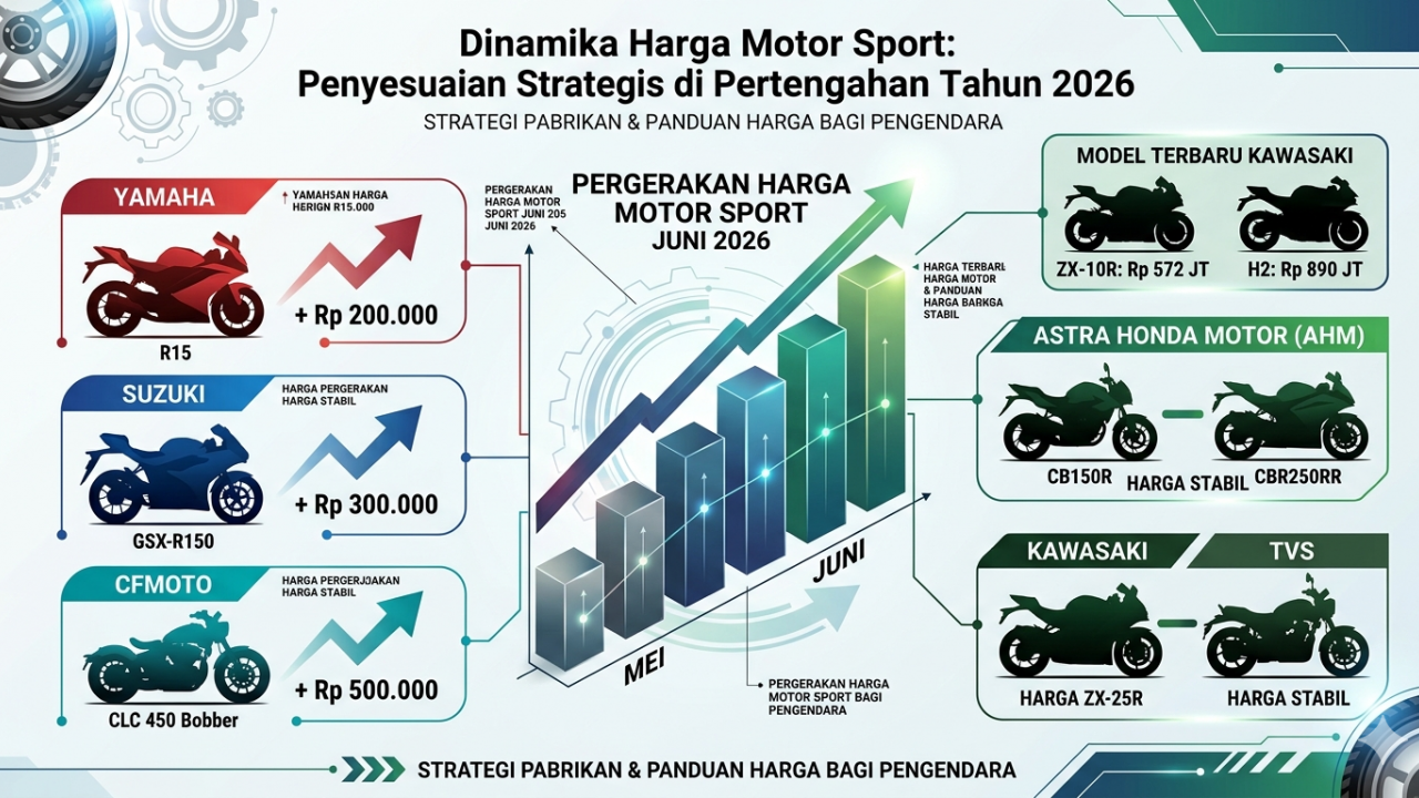 Mengintip Perubahan Harga Motor Sport di Awal Juni 2026, Apakah Merek Incaran Kamu Naik?
