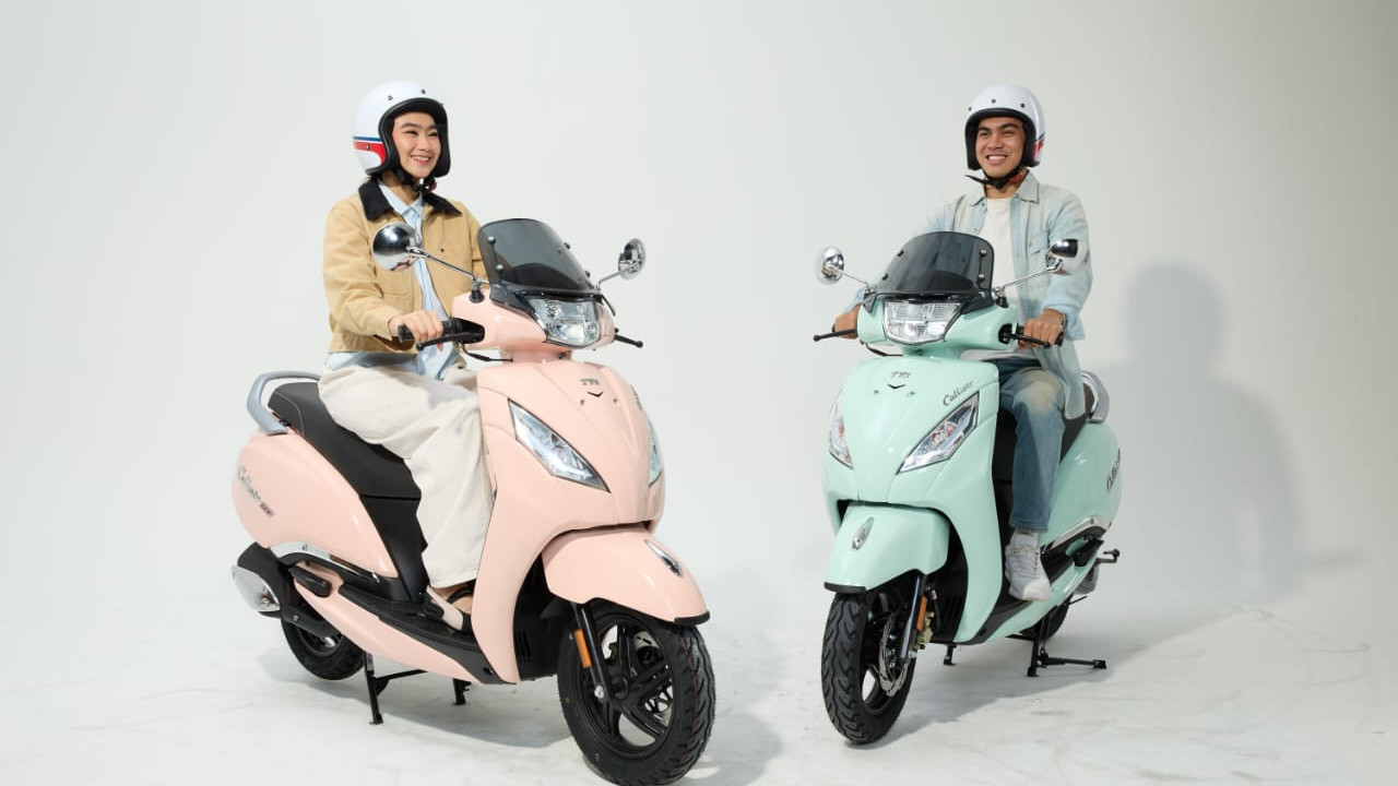 Skutik Retro Modern TVS Callisto 125 Dapat Dua Warna Baru, Segini Harganya