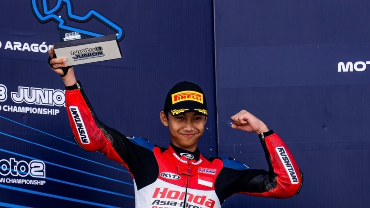 Catat Podium Ketiga Musim Ini, Kiandra Ramadhipa Jaga Asa Tembus 3 Besar MotoJunior 2026