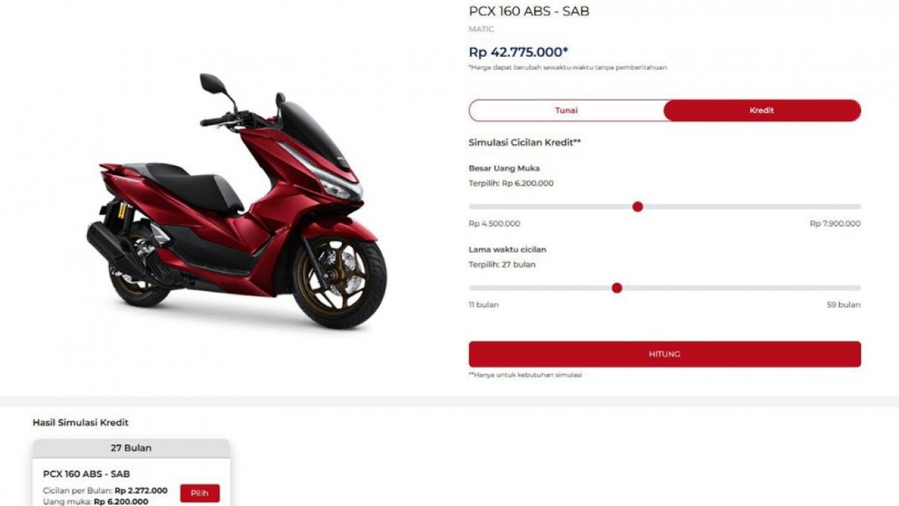 Makin Praktis, Cek Estimasi Cicilan Motor Honda Kini Bisa Lewat Aplikasi Wanda