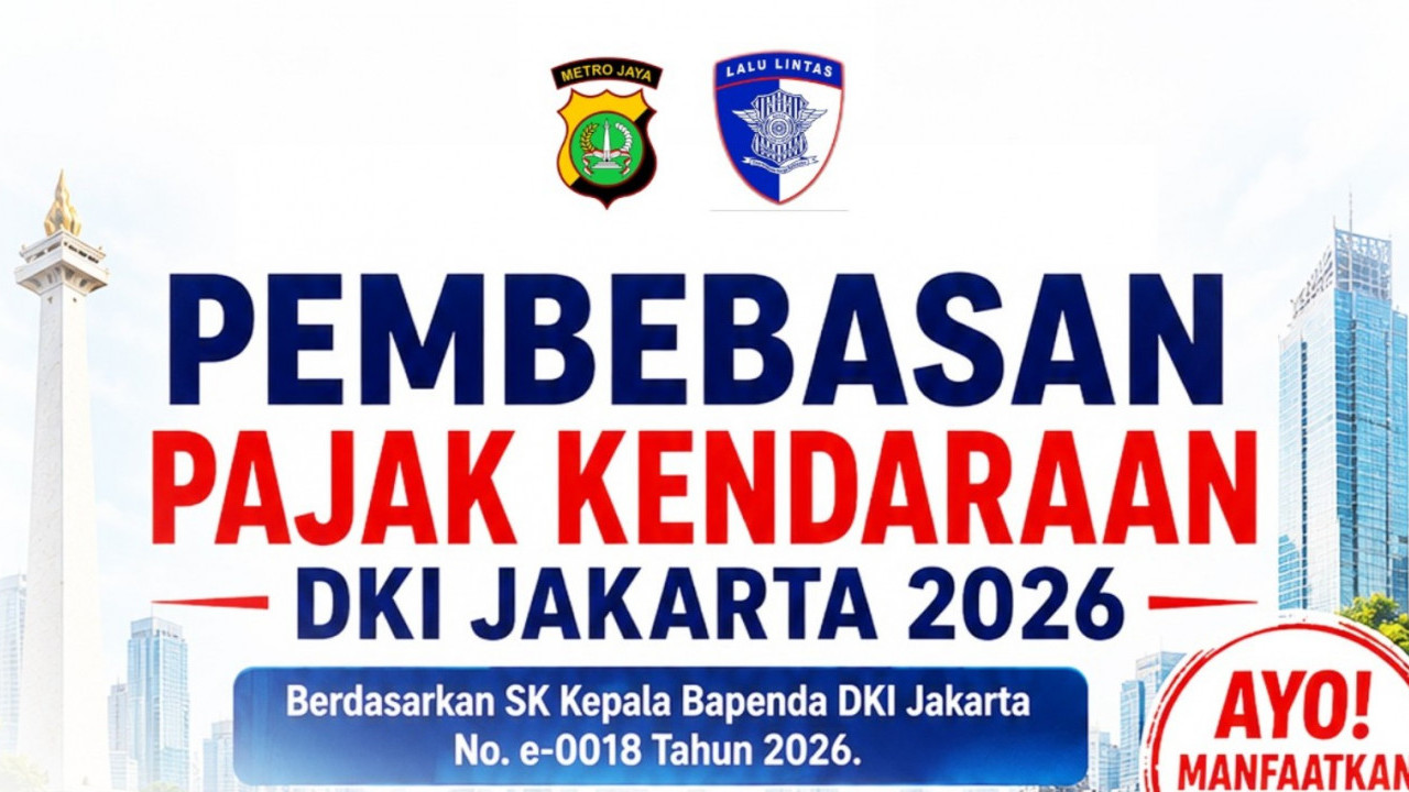 Pemutihan Pajak Kendaraan di DKI Jakarta hingga Agustus 2026, Denda Resmi Dibebaskan