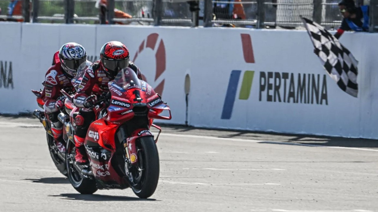 Sprint Race, Mandalika Punya  Peco Bagnaia, Jorge Martin Tersandung Sendiri