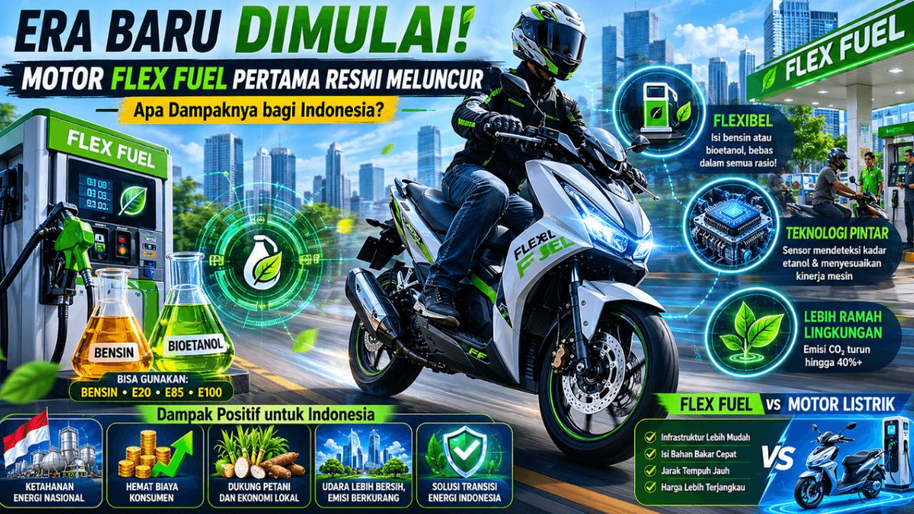 Era Baru Dimulai! Motor Flex Fuel Pertama Resmi Meluncur, Apa Dampaknya bagi Indonesia?