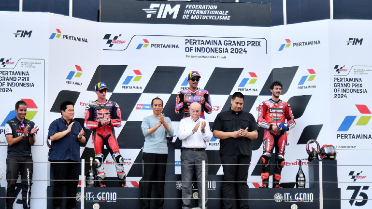 Jokowi Apresiasi Penyelenggaran MotoGP Indonesia 2024 di Mandalika