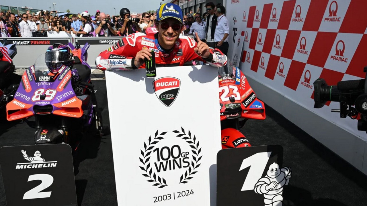 Tonggak Emas! Ducati Rayakan 100 Kemenangan MotoGP