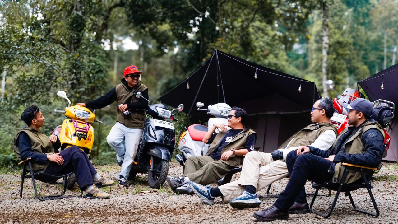 CAMPRIDE, Serunya Touring dan Camping Bareng Komunitas TVS Callisto di Bandung
