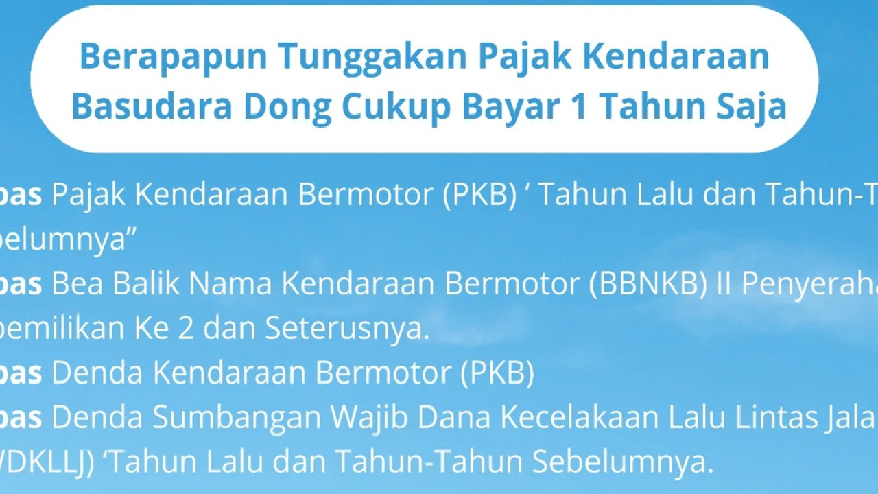 Pemutihan Pajak Kendaraan di Maluku Utara Lanjut Hingga Akhir November 2025
