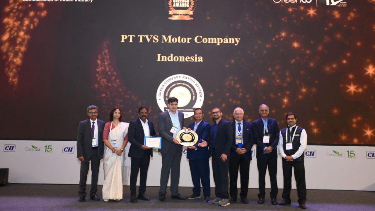 Makin Diakui, TVS Indonesia Kantongi Sertifikasi Platinum dari CII GreenCo Lite