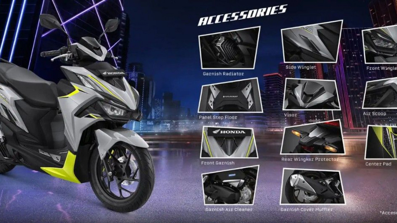 Biar Makin Ganteng, Ini Deretan Aksesori Resmi New Honda Vario Evo 160