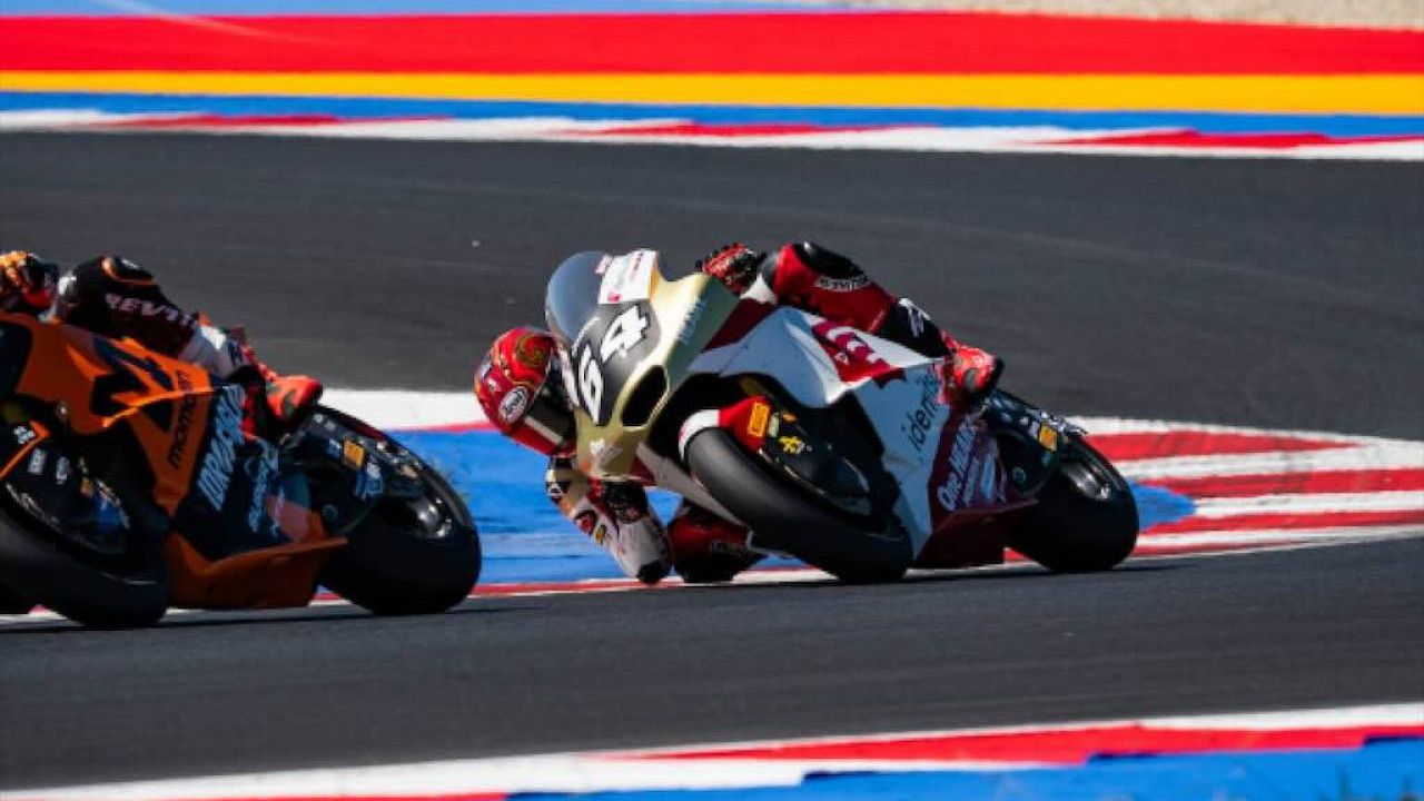 Mario Suryo Aji Gagal Raih Poin di Moto2 San Marino 2026, Front Grip Jadi Kendala