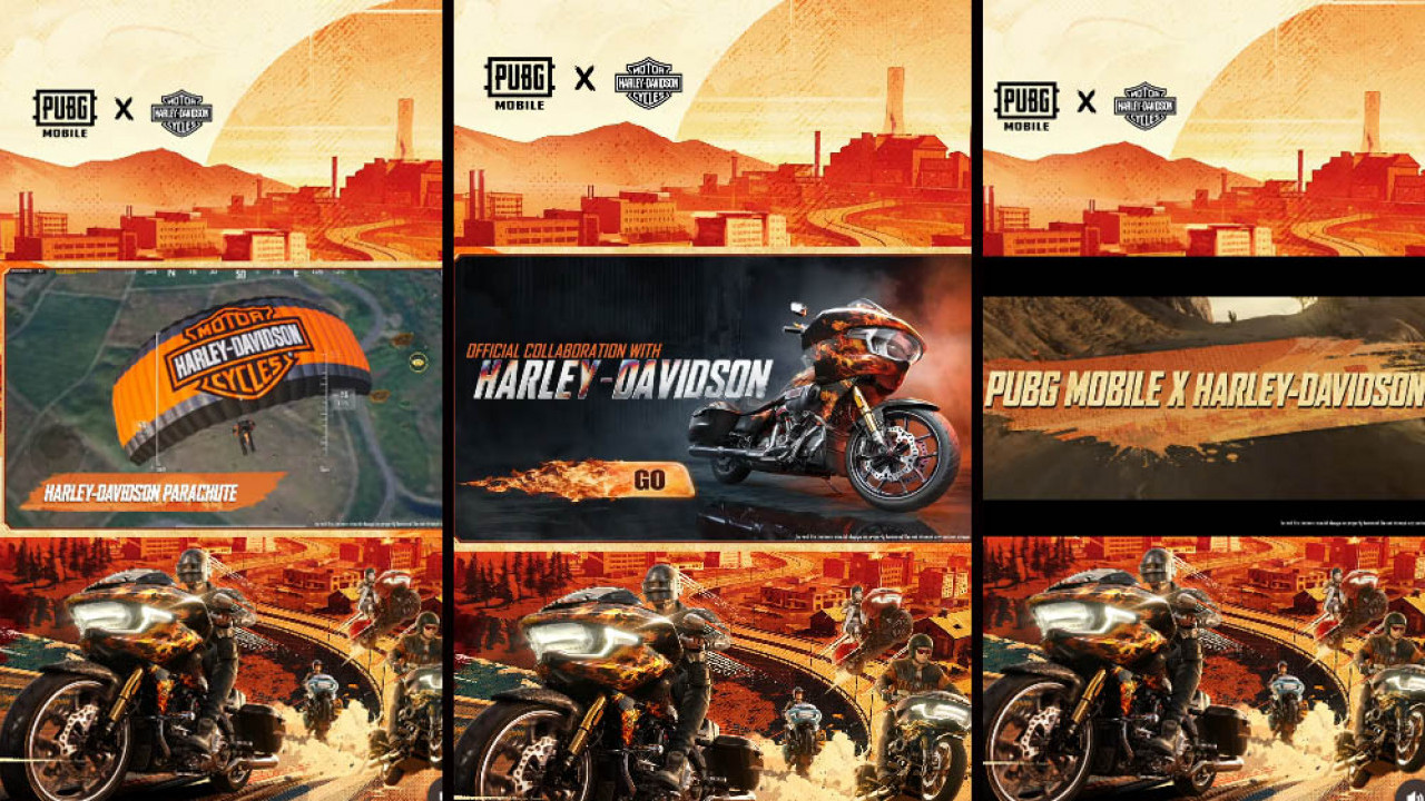 PUBG MOBILE Gandeng Harley-Davidson Road Glide, Kini Perang di Medan Tempur Makin Gagah dengan Motor Ikonik Amerika