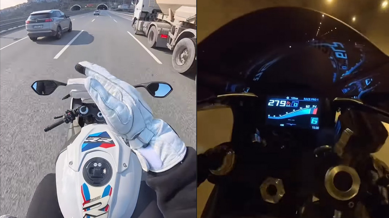 Manfaatkan Kecepatan BMW S1000RR, Motovlog Ini Nyaris Tembus Kecepatan hingga 300km/jam