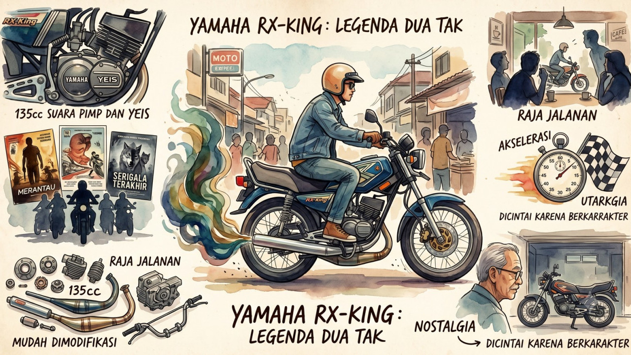 Yamaha RX-King adalah Kenangan Masa Muda yang Datang dalam Bentuk Suara Knalpot