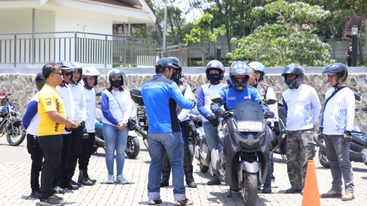 Ratusan Bikers di Bawah Naungan Polres Bogor Ikuti Edukasi Safety Riding Yamaha