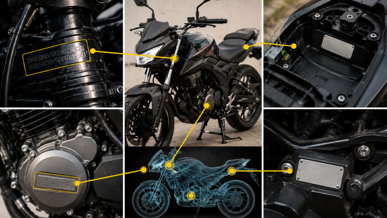 Jangan Anggap Sepele! Ternyata Kode-Kode di Body Motor Punya Arti Penting dan Bisa Bongkar Identitas Kendaraan