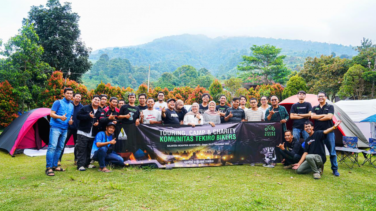 Resmi Terbentuk, Komunitas Tekiro Bikers Gelar Aksi Sosial dan Touring di Bogor