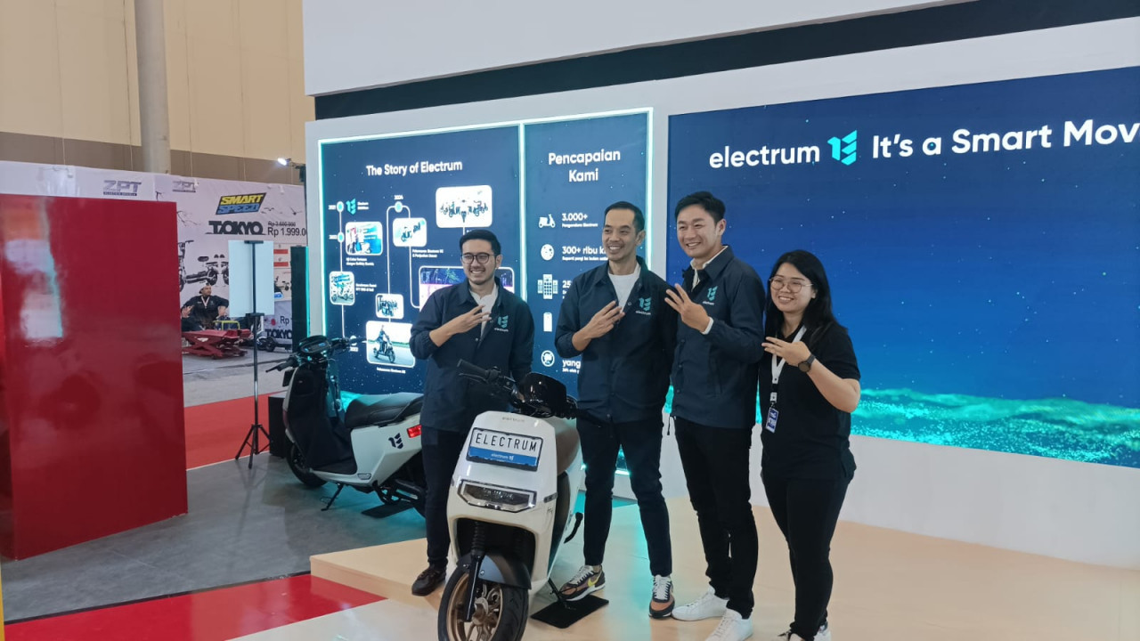 IMOS 2024: Motor Listrik Electrum H3i Resmi Dijual di Indonesia