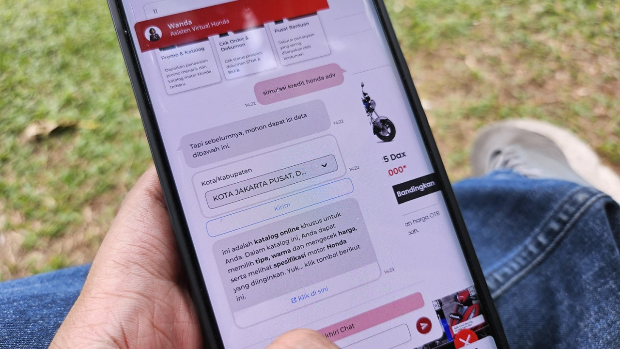 Hitung Cicilan Motor Honda Sekarang Makin Gampang Lewat Fitur Simulasi Kredit WANDA