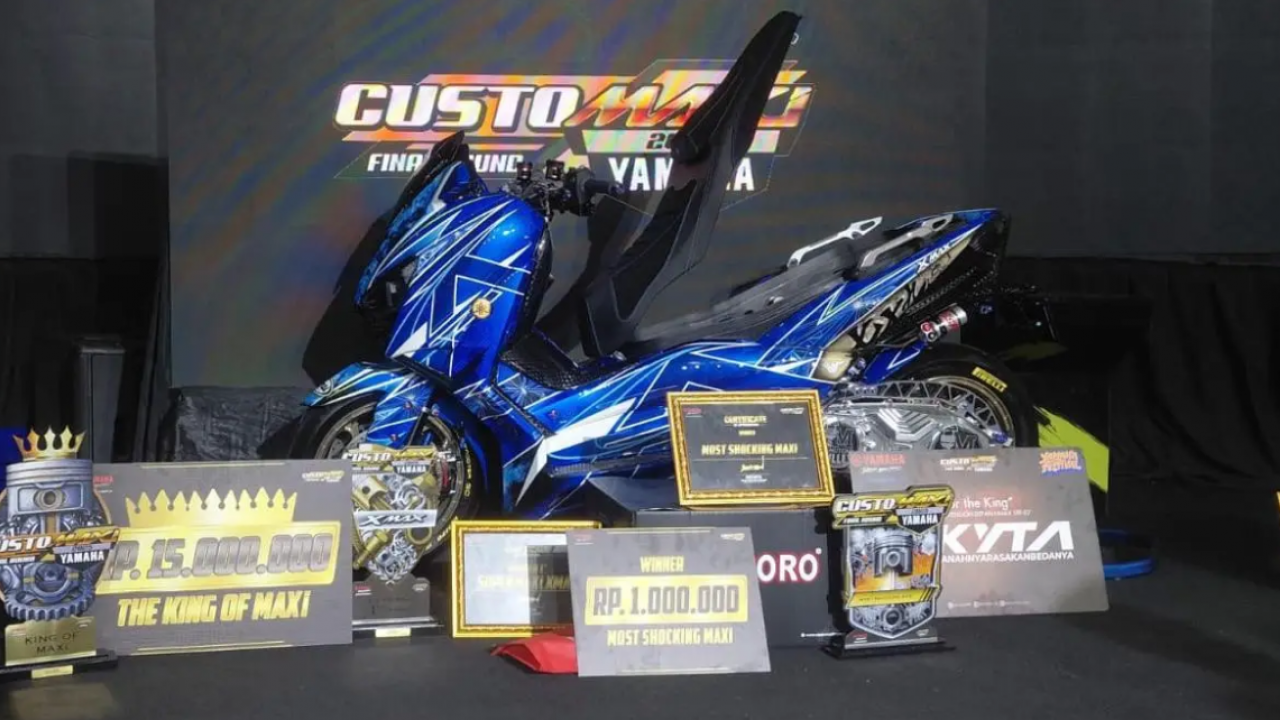 CustoMAXi 2025: Yamaha XMAX Karya Ingreath Sitepu Sabet Gelar 'The King of MAXi 2025'