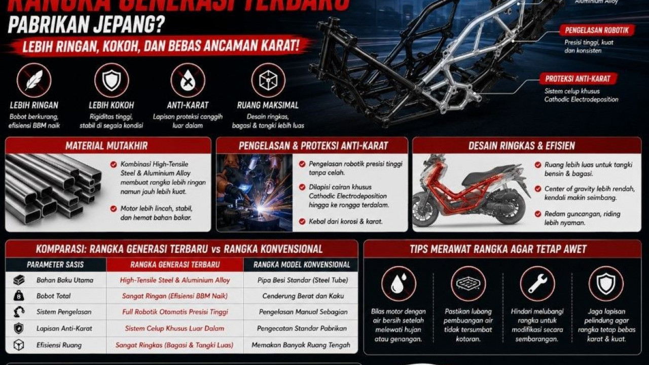 Apa Itu Sistem Rangka Generasi Terbaru Pabrikan Jepang? Lebih Ringan, Kokoh, dan Bebas Ancaman Karat
