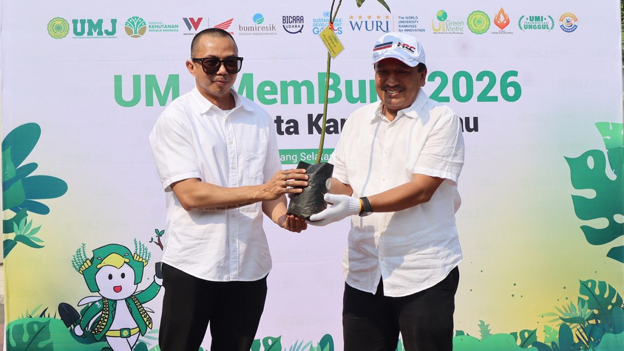 Wahana Honda Tanam 650 Bibit Pohon di UMJ, Ajak Mahasiswa Peduli Kualitas Udara