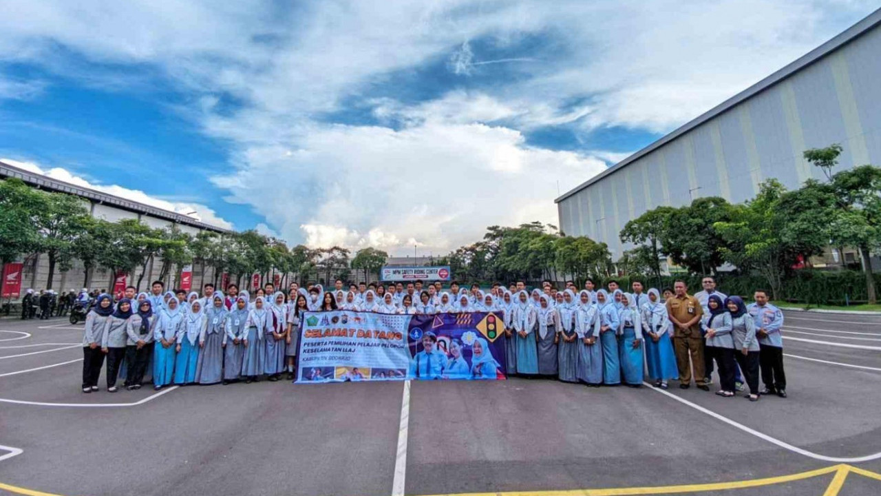 Antusias Tinggi, Pelajar Sidoarjo Ikuti Program Keselamatan Honda Jatim 2026 