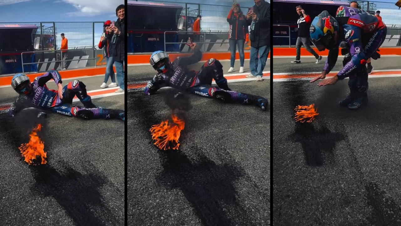 Unik! Pensiun di MotoGP, Miguel Oliveira Nikmati Aspal Terbakar di Sirkuit Ricardo Tormo