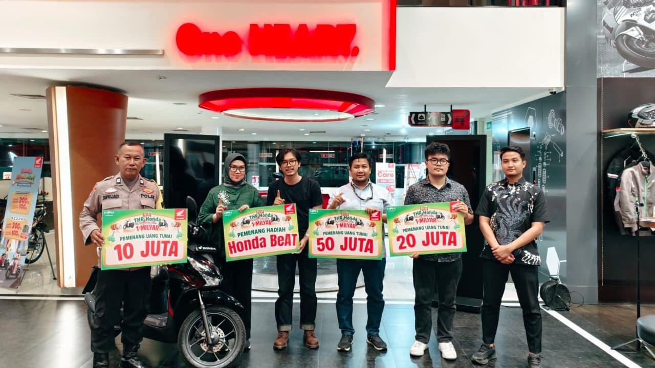 MPM Honda Jatim Umumkan Pemenang Undian THR Honda 2026 Senilai Rp1 Miliar