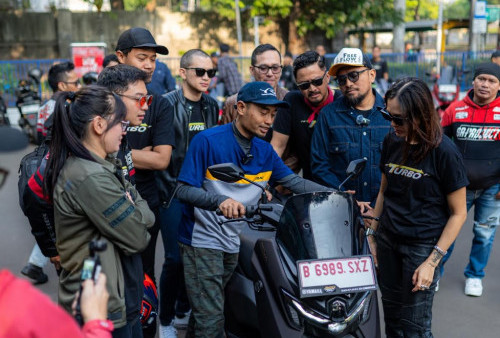 Artis Ibu Kota Ikut Satmori With A Tru Bro, Rasakan Langsung Sensasi Yamaha NMAX 'Turbo'