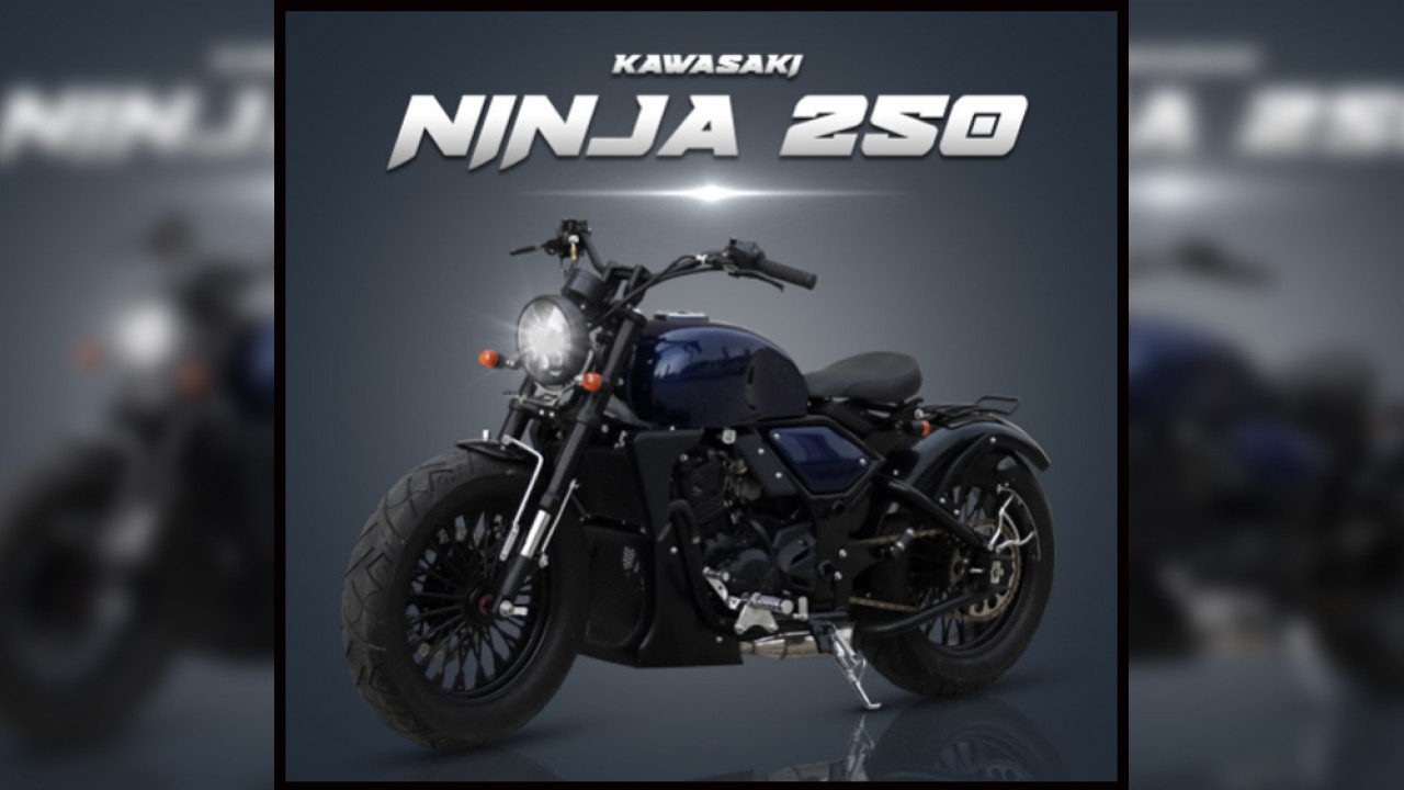 Dikira Moge Amerika! Kawasaki Ninja 250 Sukses Dirombak Jadi Bobber Ganas