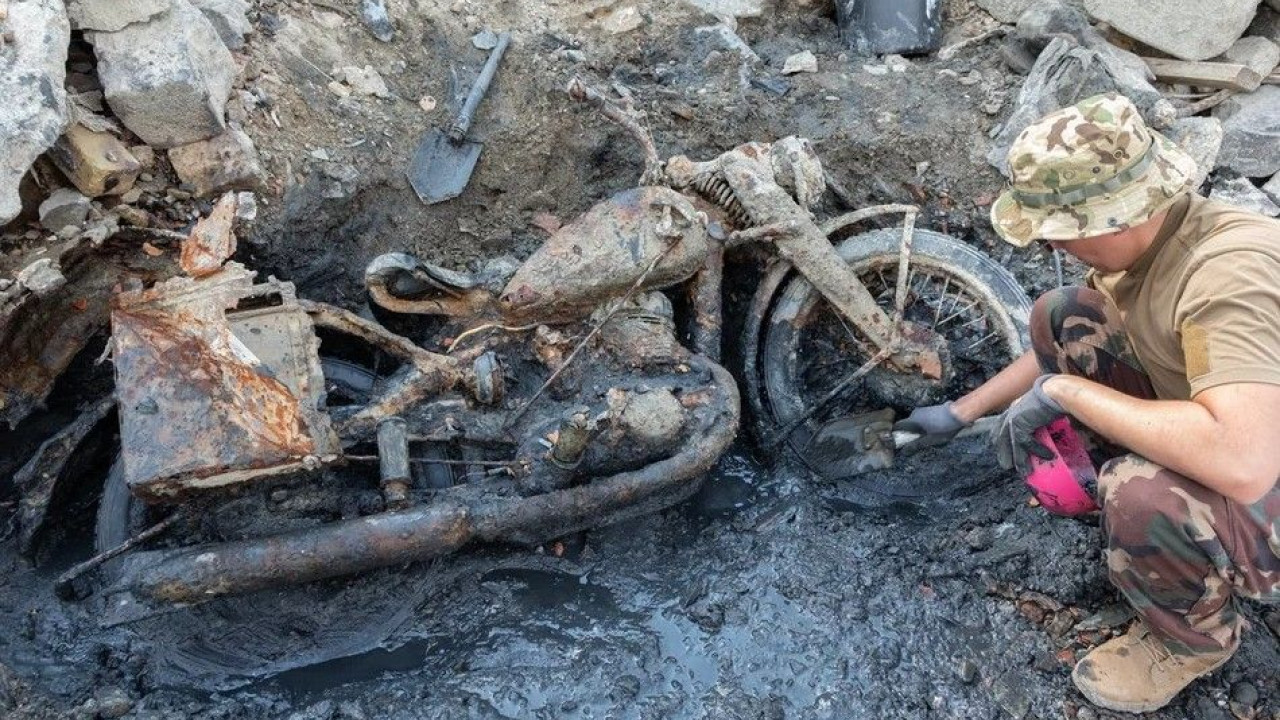 DKW NZ 350-1, Motor Militer Jerman Era Perang Dunia II Ditemukan di Sungai Danube! Begini Wujudnya