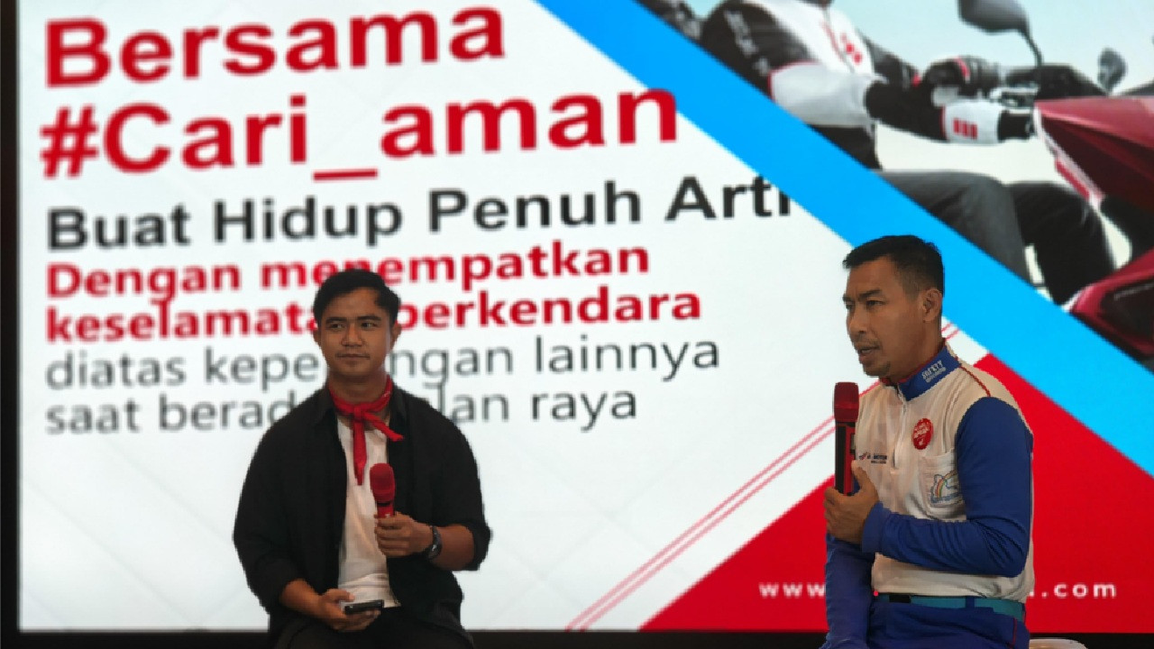 Honda Semarakkan Ulang Tahun Komunitas DTeam Makassar dengan Talkshow Safety Riding