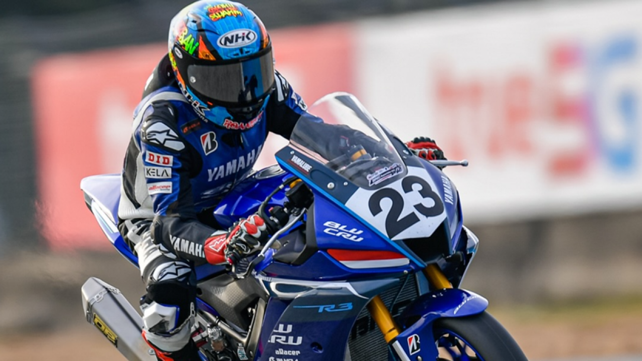 Pembalap Debutan Sabian Fathul Ilmi Tampil Gemilang di Yamaha R3 BLU CRU Asia-Pacific Championship