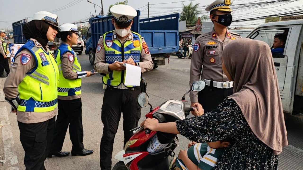 Sering Terjadi Kecelakaan di Lokasi ini, Satlantas Polresta Tangerang Gencar Edukasi Pengendara Motor