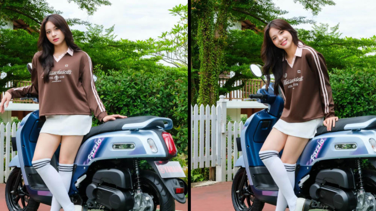 Yamaha Rilis Motor Baru, Zee JKT48 Ajak Barengan Tunggangi Fazzio Hybrid Starry Night