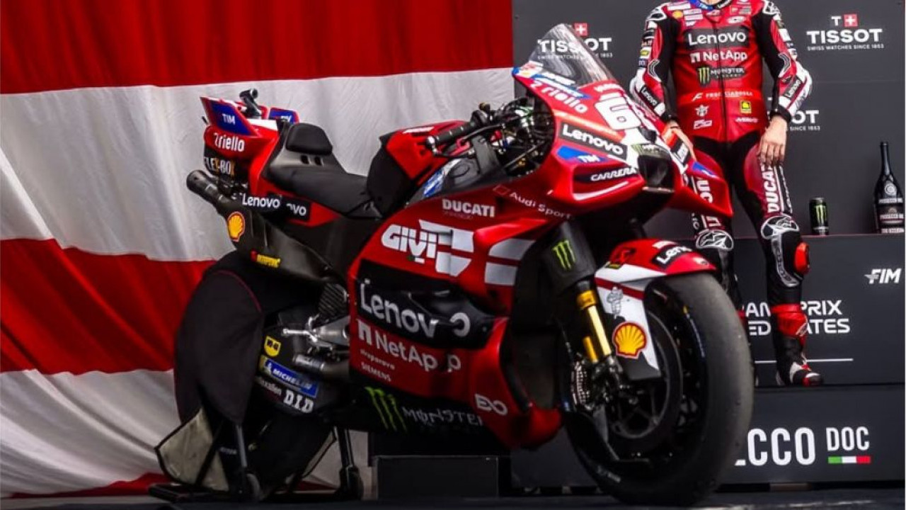 Ducati Tingkatkan Aerodinamika MotoGP 2026, Fokus pada Sayap Belakang dan Leg Wings