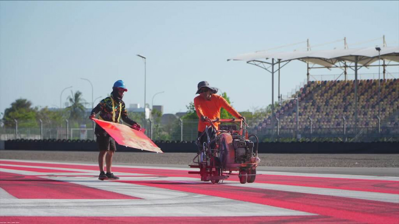 Jelang MotoGP Indonesia 2026, Sirkuit Mandalika Jalani Track Maintenance
