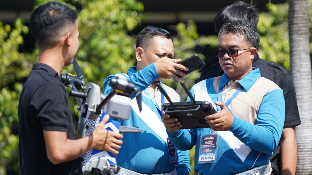 Siap Berburu Pelanggar, Polisi Geber Pelatihan Drone Taktis untuk Pantau Lalu Lintas